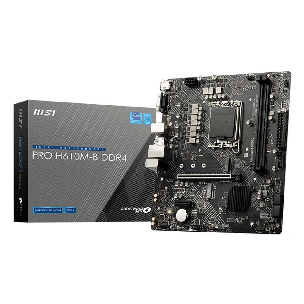 MAINBOARD MSI PRO H610M-E DDR4 - BẢO HÀNH CHÍNH HÃNG 36 THÁNG | BigBuy360 - bigbuy360.vn