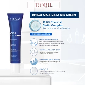 URIAGE Kem làm dịu và phục hồi da hằng ngày BARIÉDERM-CICA DAILY GEL-CREAM 40ml + quà tặng