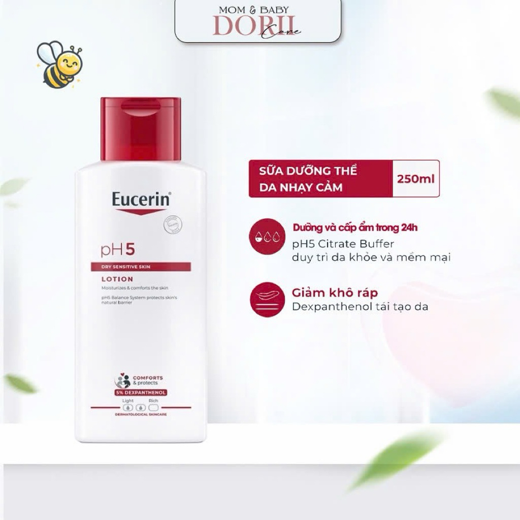 Eucerin Sữa dưỡng thể pH5 Lotion dành cho da nhạy cảm 250ml