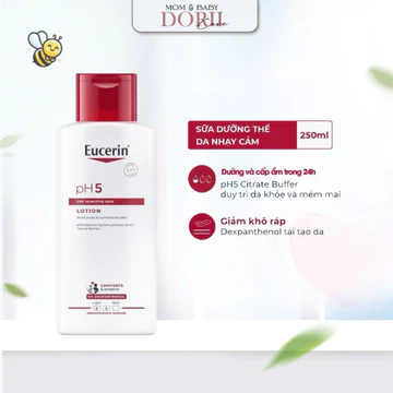 Eucerin Sữa dưỡng thể pH5 Lotion dành cho da nhạy cảm 250ml