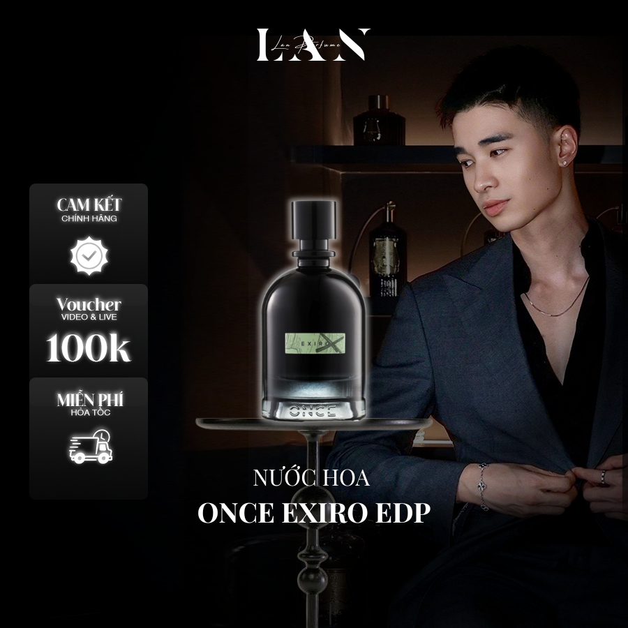 [LAN] Nước Hoa Unisex Once Exiro EDP 100ml Fullbox