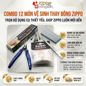combo 12 món vệ sinh zippo
