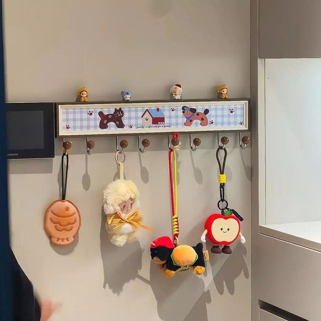 Móc Treo Tường Không Khoan Đục Siêu Dính – Giá Treo Quần Áo/ Mũ Túi Đa Năng Trang Trí Cute