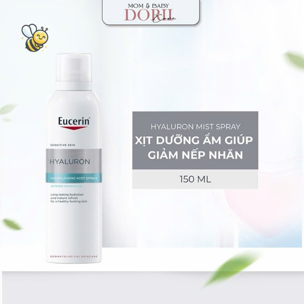 ✅[CHÍNH HÃNG] Xịt dưỡng ẩm cho da nhạy cảm Eucerin Hyaluron Mist Spray 150ml