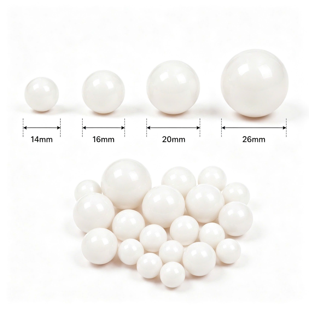 set 10 viên bi nhựa màu trắng 14-16-20-25mm -Bi nhựa nhiều màu sắc tươi sáng, chất liệu an toàn, bền đẹp
