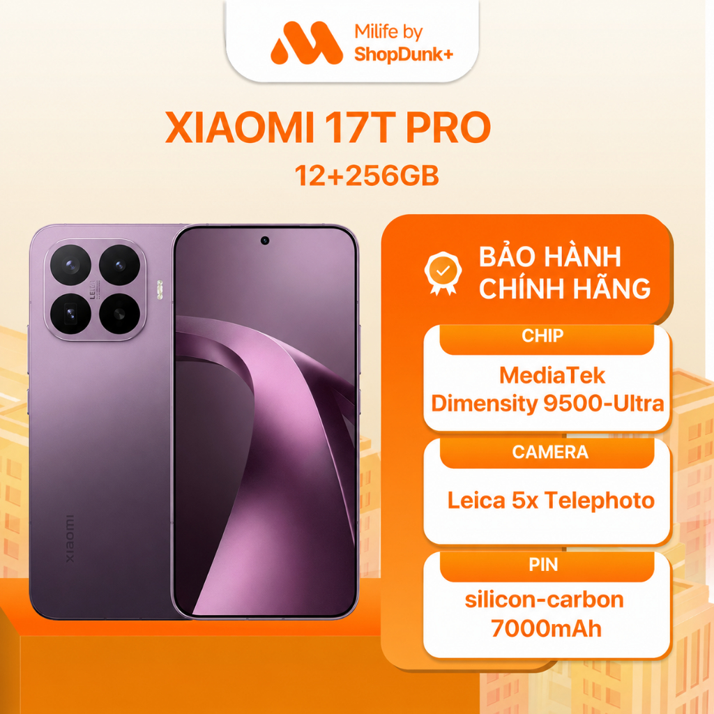 Điện thoại Xiaomi 17T Pro | 12G 256GB | Bảo Hành Chính Hãng 18 Tháng | BigBuy360 - bigbuy360.vn