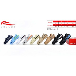 (Đặt tăng 1 size+Tặng Charm ngẫu nhiên) Dép sục REDLEO RL46, dép đúc nam nữ EVA êm mềm nhẹ