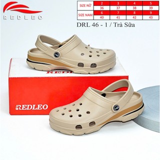 (Đặt tăng 1 size+Tặng Charm ngẫu nhiên) Dép sục REDLEO RL46, dép đúc nam nữ EVA êm mềm nhẹ