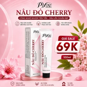 Thuốc nhuộm tóc màu NÂU ĐỎ CHERRY, STRAWBERRY thuốc nhuộm tóc không cần tẩy