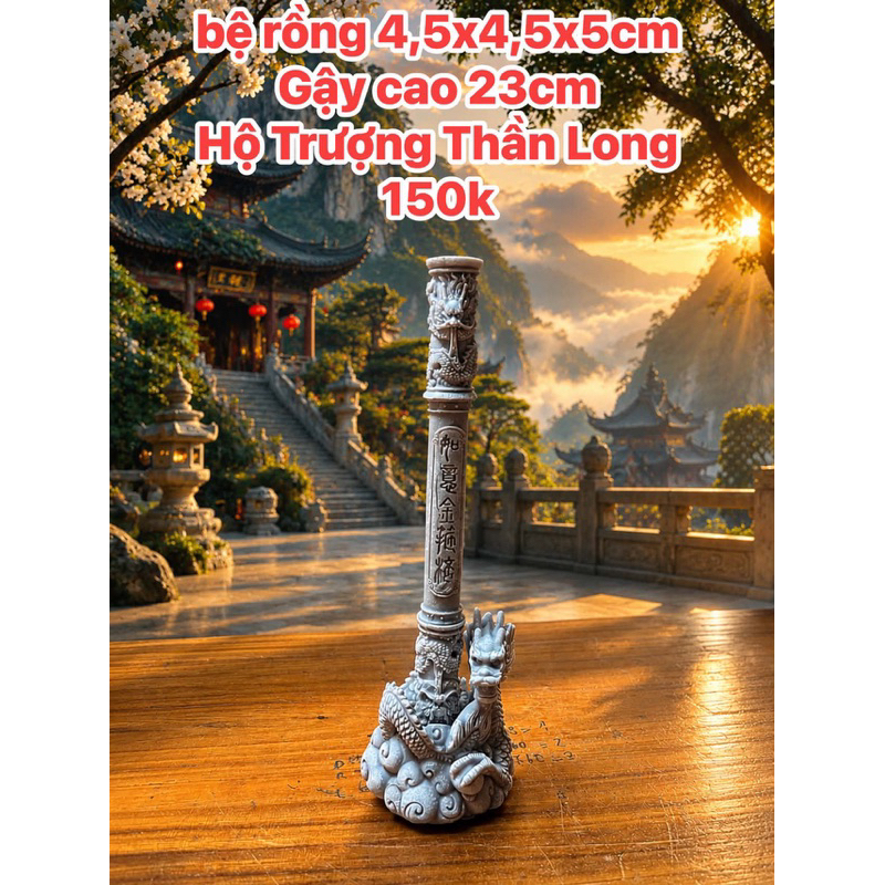 Mô Hình Gậy Như Ý, hộ trượng thần long Trang Trí Bể Cá Thuỷ Sinh, Tiểu Cảnh Decor