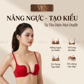 Áo lót nữ VANVENE AL403 có gọng đệm dày nâng ngực, xẻ ngực sâu, áo ngực tạo kiểu hở lưng