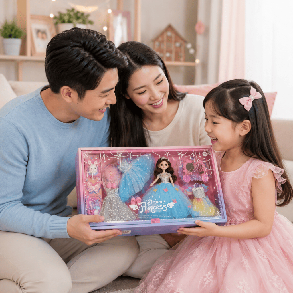 Búp Bê Công Chúa Cao Cấp Cho Bé Gái, Búp Bê Baby Kèm Váy Đầm Phụ Kiện, Đồ Chơi Thời Trang