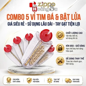 5 vỉ tim đá. 5 vỉ đá cho zippo
