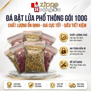 Đá lửa zippo 100gram sấp sỉ 800 viên,đỏ, vàng , bạc size lớn 2.4 li