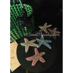 Kẹp tóc sao biển đính đá - Handmade - Bling Bling phù hợp đi biển
