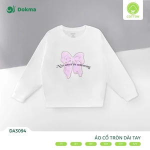 Áo Cổ Tròn Dài Tay Thời Trang Cho Bé Dokma DA2403 DA3273 DA3094 DA3294