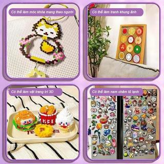 【Hạt ghép mộng mơ】Bộ DIY phát triển tư duy | Đồ chơi trẻ trên 14 tuổi | Quà handmade  Kèm dụng cụ ủi