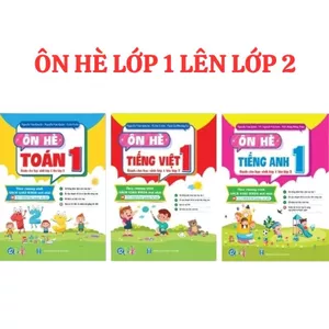 Sách - Ôn Hè Toán Và Tiếng Việt, Tiếng Anh Lớp 1 Dành Cho Học Sinh Lớp 1 Lên Lớp 2