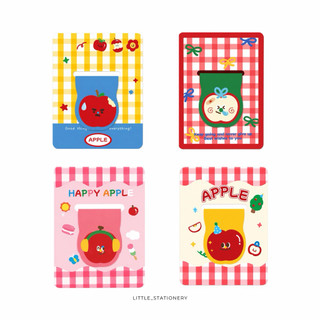 Little Stationery | Bookmark Nam Châm Táo Dễ Thương 4 Mẫu - Dấu Trang Kẹp Sách Từ Tính Mini