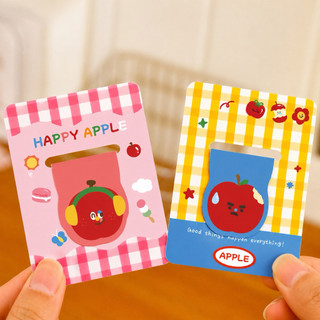 Little Stationery | Bookmark Nam Châm Táo Dễ Thương 4 Mẫu - Dấu Trang Kẹp Sách Từ Tính Mini