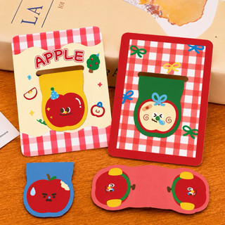 Little Stationery | Bookmark Nam Châm Táo Dễ Thương 4 Mẫu - Dấu Trang Kẹp Sách Từ Tính Mini