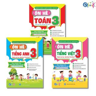 Sách - Ôn Hè Toán 3 Và Tiếng Việt Lớp 3 , Tiếng Anh 3 - Dành Cho Học Sinh Lớp 3 Chuẩn Bị Lên Lớp 4