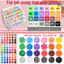Bộ 264 hạt màu, dễ ủi, thích hợp cho nghệ thuật pixel, DIY và thủ công, bao gồm hộp đựng và vải ủi.