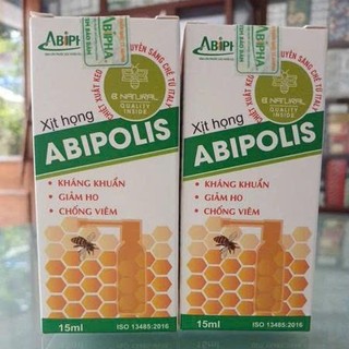 Xịt Họng Chiết Xuất Keo Ong ABIPOLIS - Giảm Ho, Không Lo Đau Họng, Nhiệt Miệng Lọ 15ml