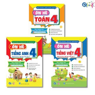 Sách - Ôn Hè Toán Và Tiếng Việt, Tiếng Anh Lớp 4 Dành Cho Học Sinh Lớp 4 Lên Lớp 5