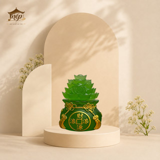 [Hàng tặng không bán] Ngẫu nhiên 1 Hũ Muối Gạo Tài Lộc Chiêu Tài May Mắn Cao 7cm