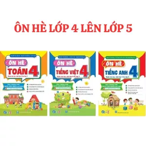 Sách - Ôn Hè Toán Và Tiếng Việt, Tiếng Anh Lớp 4 Dành Cho Học Sinh Lớp 4 Lên Lớp 5