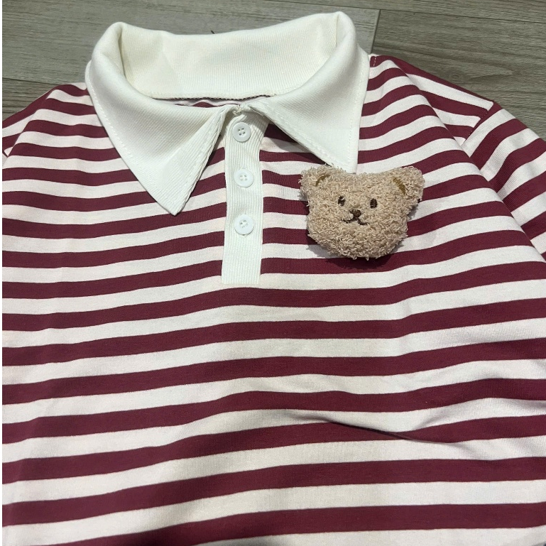 [GIẢM 82% tặng cham cute]Áo polo kẻ ngang from vừa mẫu mới ngoan xinh yêu chất coton mịn hottrend  2026