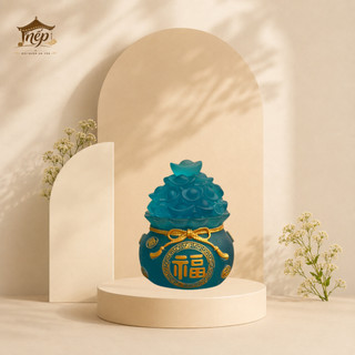 [Hàng tặng không bán] Ngẫu nhiên 1 Hũ Muối Gạo Tài Lộc Chiêu Tài May Mắn Cao 7cm