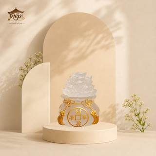 [Hàng tặng không bán] Ngẫu nhiên 1 Hũ Muối Gạo Tài Lộc Chiêu Tài May Mắn Cao 7cm