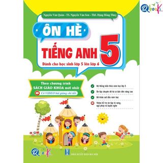 Sách - Ôn Hè Toán Và Tiếng Việt, Tiếng Anh Lớp 5 ,Dành Cho Học Sinh Lớp 5 Lên Lớp 6