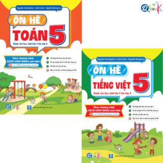 Sách - Ôn Hè Toán Và Tiếng Việt, Tiếng Anh Lớp 5 ,Dành Cho Học Sinh Lớp 5 Lên Lớp 6