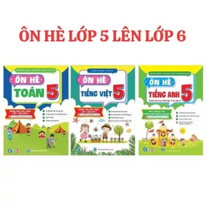 Sách - Ôn Hè Toán Và Tiếng Việt, Tiếng Anh Lớp 5 ,Dành Cho Học Sinh Lớp 5 Lên Lớp 6