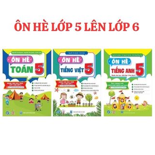 Sách - Ôn Hè Toán Và Tiếng Việt, Tiếng Anh Lớp 5 ,Dành Cho Học Sinh Lớp 5 Lên Lớp 6