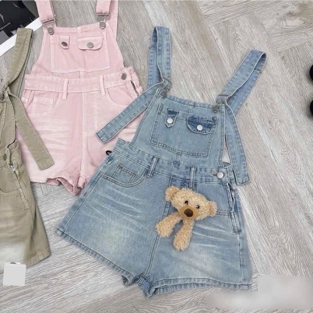 Yếm Jeans Bò Đùi Túi Ngực ( 2 hôm có hàng)