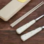 Set thìa dĩa có hộp đựng tiện lợi hoạ tiết phô mai