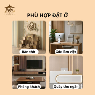 Mèo thần tài vẫy tay giữ túi tiền Thuận Buồm Xuôi Gió 17cm (trắng)