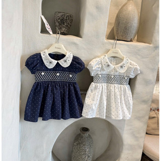{Chính Phẩm_Chính chủ} VÁY SMOCK THÊU HOA CHO BÉ/Váy xinh cho bé (babyBeer)
