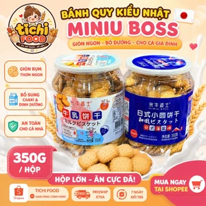 Bánh Quy Mặn Miniu Boss - Công Thức Nhật Bản Hộp 350gr - Snack Ngon Miệng