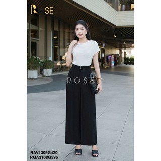 (Sẵn)  RAV 1309 Áo sơ mi nữ Rose chất lụa cao cấp kiểu dáng tay ngắn