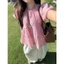 Áo voan tay bồng cổ tròn dáng xòe dành cho mùa hè