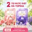 Nước Giặt Xả TopGia Hương Hoa Nắng và Đắm Say, Túi 2L Sạch Sâu, Lưu Hương 72H