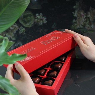 Socola Hộp Quà Antcholat Romatic Love Chocolate 8 Trái Tim hộp đỏ Đắng Dịu Tan Mượt Quà Tặng