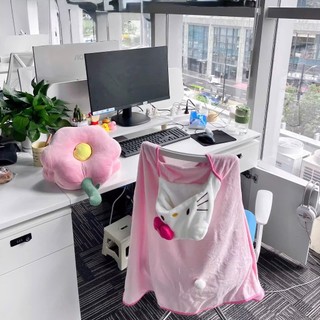 Mền Hello Kitty Cao Cấp 2 Lớp Mềm | Chăn Kitty Màu Hồng Cute | Mền Ngủ Điều Hòa, Mền Ngủ Văn Phòng, Quà Tặng Sinh Nhậ