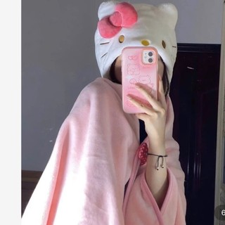 Mền Hello Kitty Cao Cấp 2 Lớp Mềm | Chăn Kitty Màu Hồng Cute | Mền Ngủ Điều Hòa, Mền Ngủ Văn Phòng, Quà Tặng Sinh Nhậ