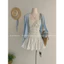 TRIANGLE - White skirt (Cân nhắc kỹ, return is not welcomed) Chân váy trắng ngắn thô mềm style Hàn phối ren dễ mặc